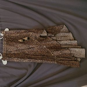 Leopard Midi Skirt